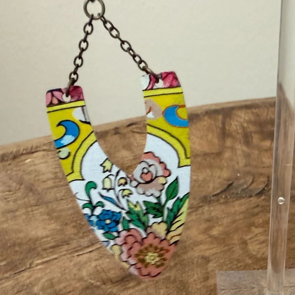 Plunder Lottie Metal Antique Gold Drop Earrings